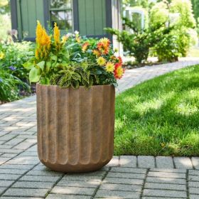 16 Inch Resin Planter Terracotta With Modern Design For Indoor And Outdoor Plant (Option: 46100930)