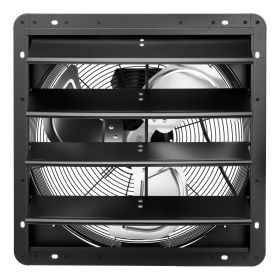 18 Inch Shutter Exhaust Fan Wall-Mount Variable Speed Temperature, Automatic Louvers Sturdy Steel Housing, Low Noise, Ventilation And Cooling For (Option: Default)