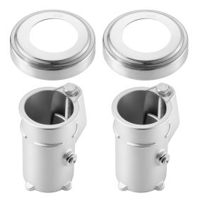 Pool Handrail Anchor Kit 2 Pack 316 Stainless Steel For In-ground, Pool Ladder Anchors And Escutcheon Fits 1-7/8 In OD Rail, Secure Fit, Heavy-Du (Option: Default)
