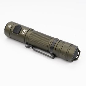 ARMYGREEN C3 Flashlight 1200 High Lumens 6 Modes Rechargeable Flashlights Super Bright IP68 Tactical Flashlight For Camping, Home, Emergency, Res (Option: Default)