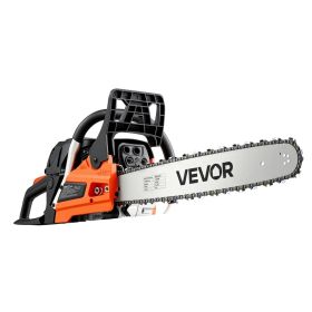 Gas Powered Chainsaw 18 & 20 Inch 58CC 3.22HP 2 Stroke Engine Saw, For Wood Cutting, Tree Trimming & Land Clearing, Throttle-Synced Choke, Power (Option: 18  20 Inch-18  20 Inch-18  20 Inch)