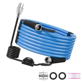 50FT Heated Water Hose For RV Antifreeze To -45°F Drinking Water Hose, 1/2" ID, Smooth Surface, Built-in Thermostat, Freeze & Leak-Proof, Lead An (Option: Default)